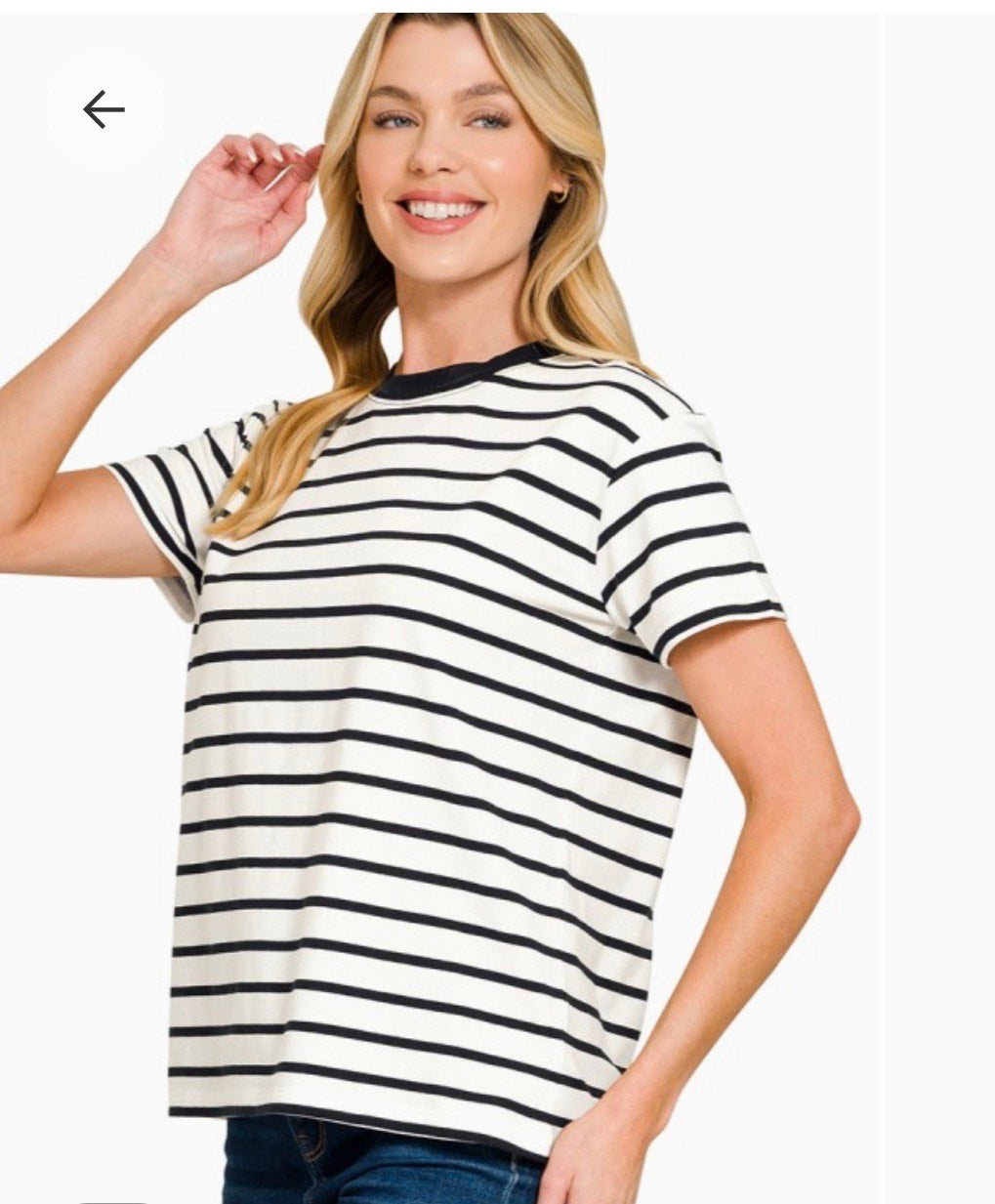 Striped Crewneck T-shirts