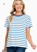 Striped Crewneck T-shirts