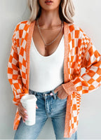 Checkered Cardigan