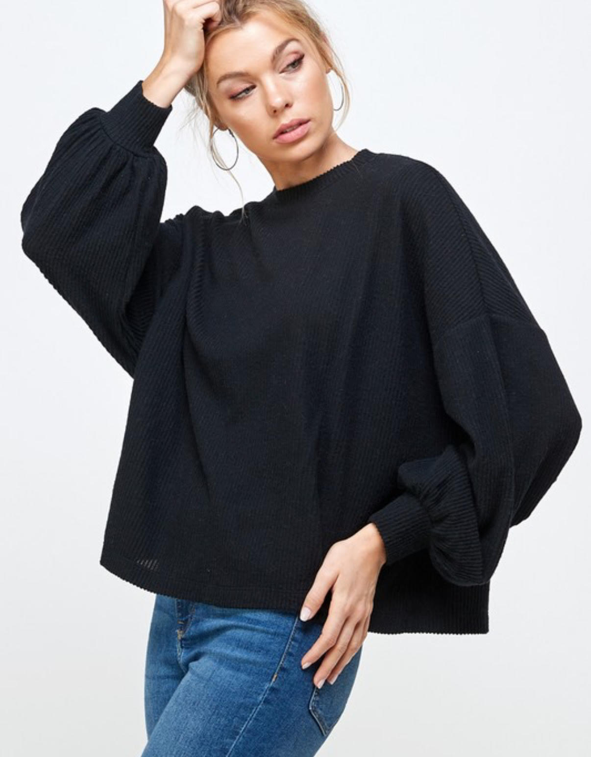 Lantern Sleeve Sweater